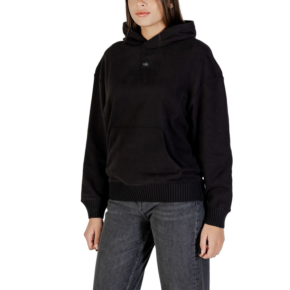 Calvin Klein Jeans Black Cotton Hoodie - Image 4