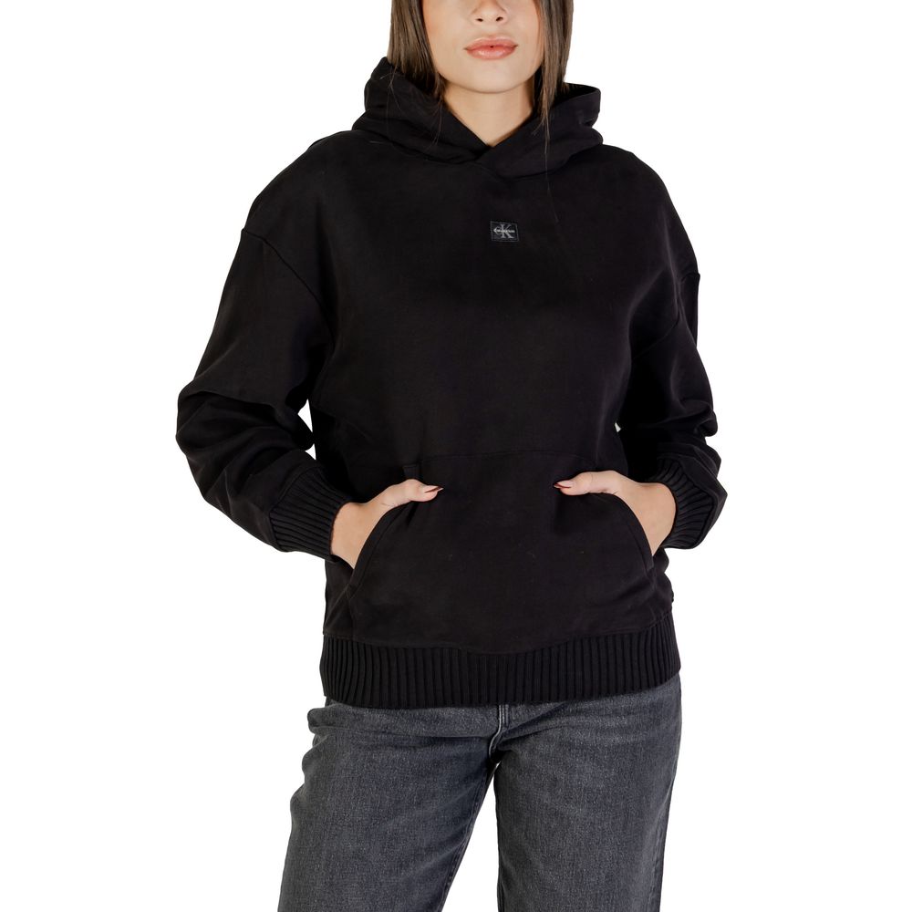 Calvin Klein Jeans Black Cotton Hoodie - Image 5