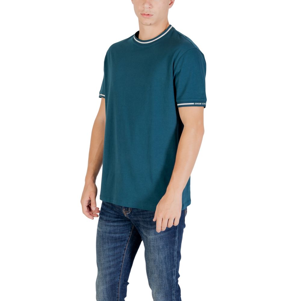 Armani Exchange Black Cotton T-Shirt - Image 3