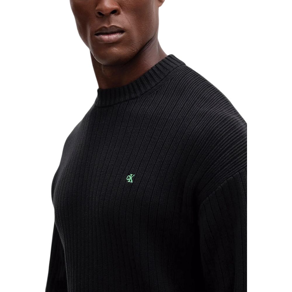 Calvin Klein Jeans Black Cotton Sweatshirt - Image 3