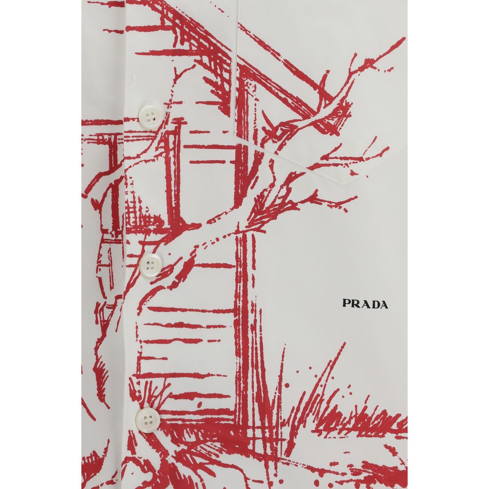 Prada White Cotton Shirt - Image 3