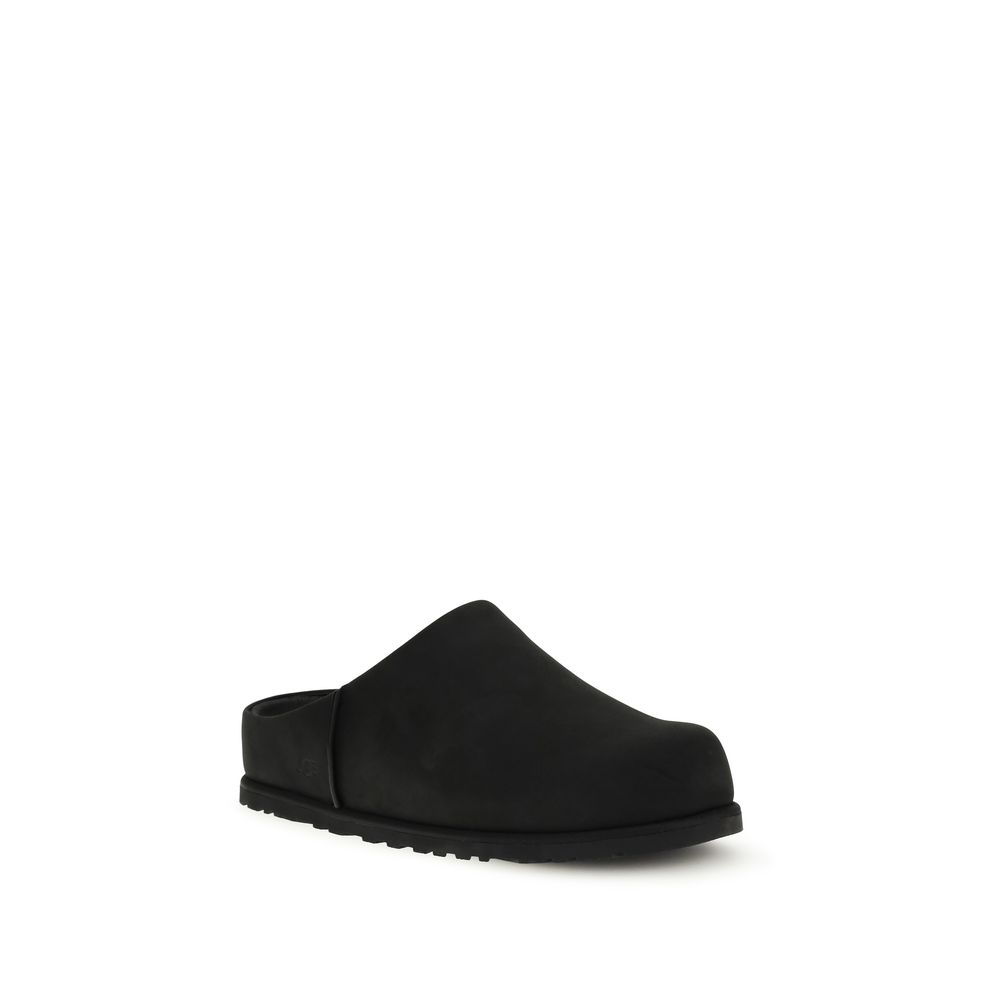 UGG Black Calf Leather Bos Taurus Mules - Image 2