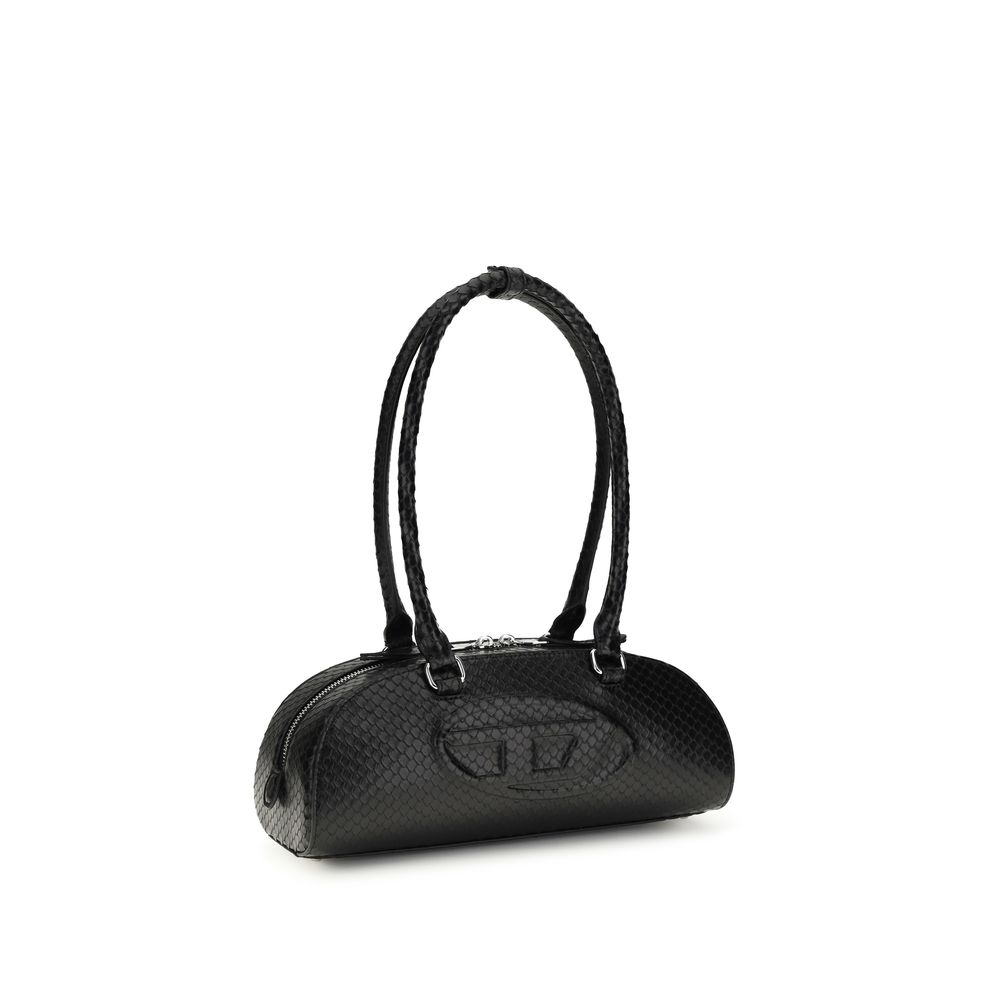 Diesel Black Calf Leather Bos Taurus Shoulder Bag - Image 2