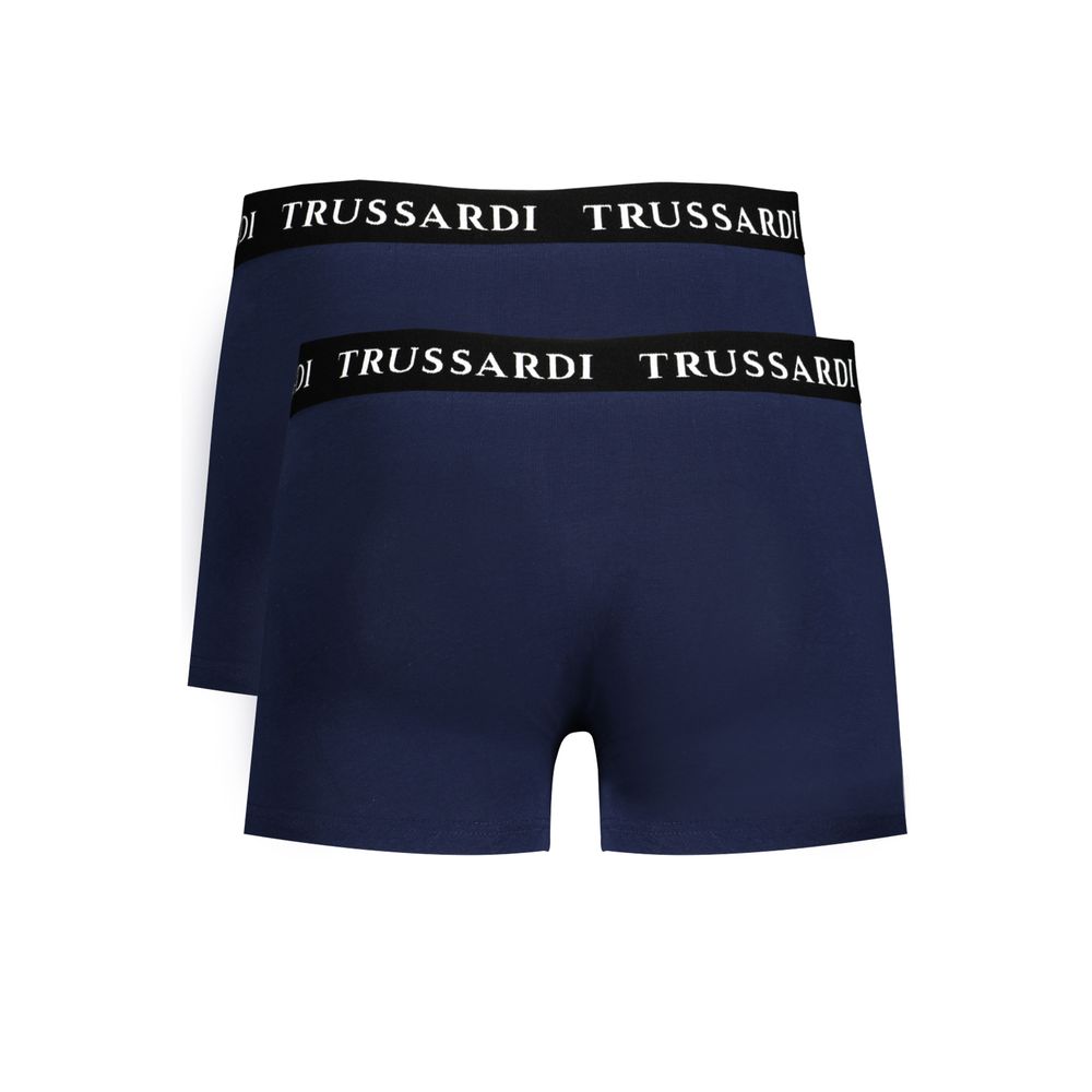 Trussardi Blu Cotton Men's Boxer - Image 2