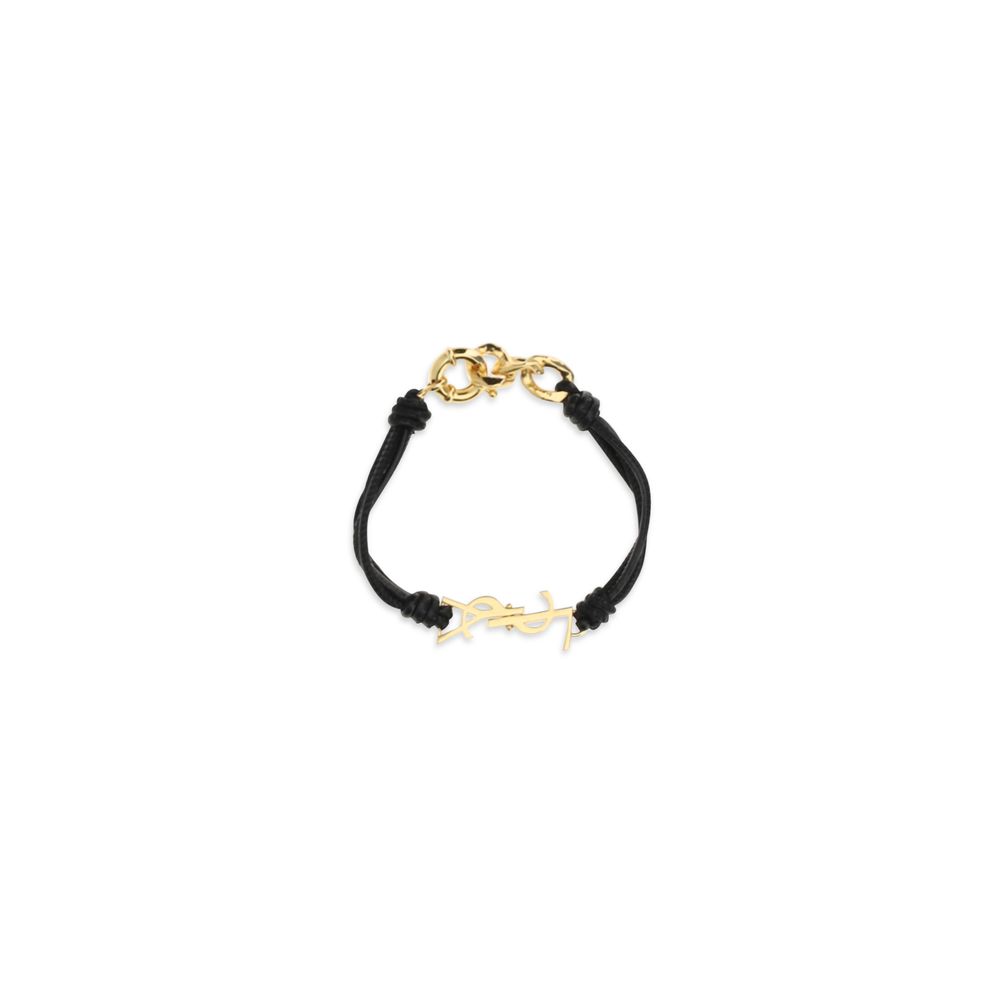 Saint Laurent Black Lamb Ovis Aries Bracelet