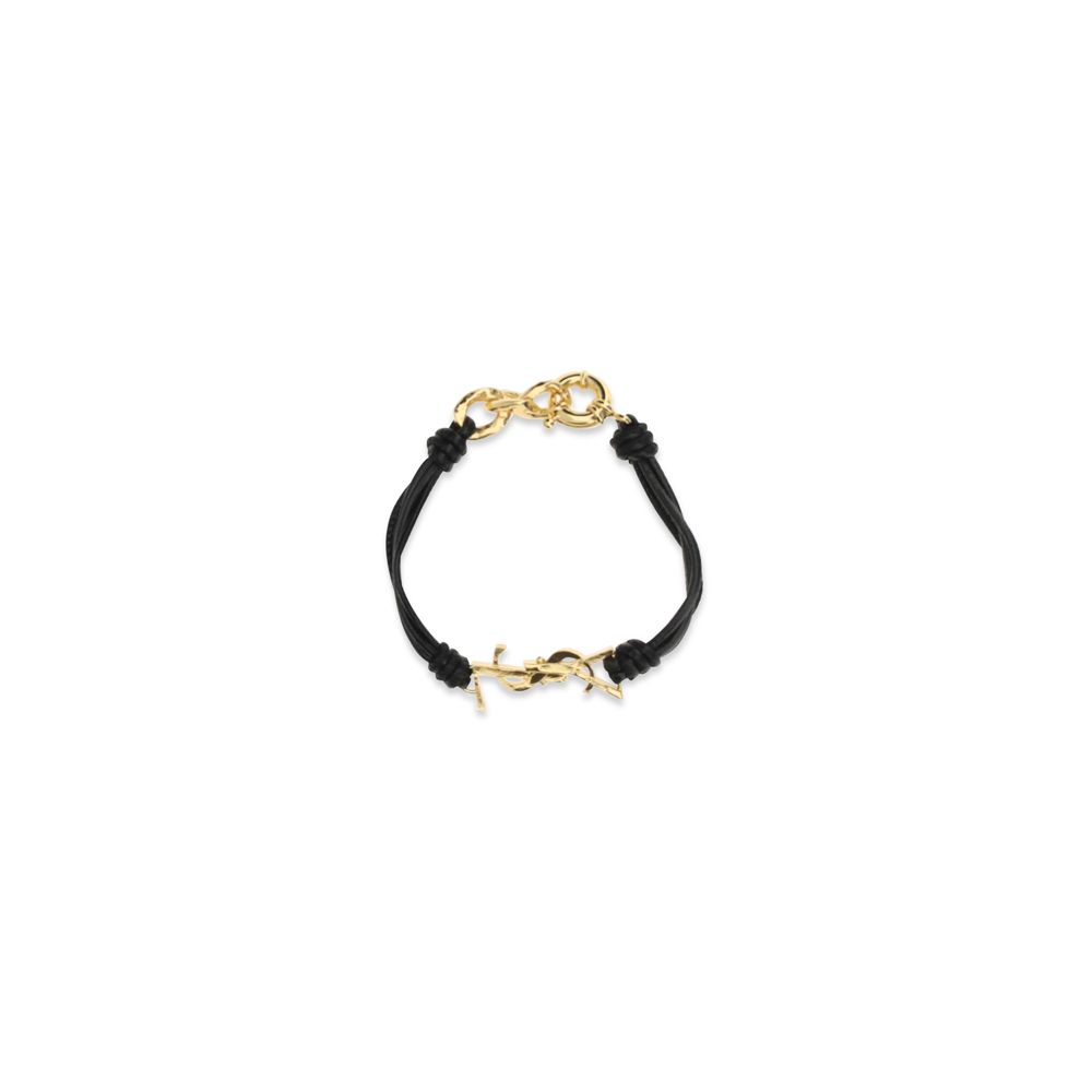 Saint Laurent Black Lamb Ovis Aries Bracelet - Image 2