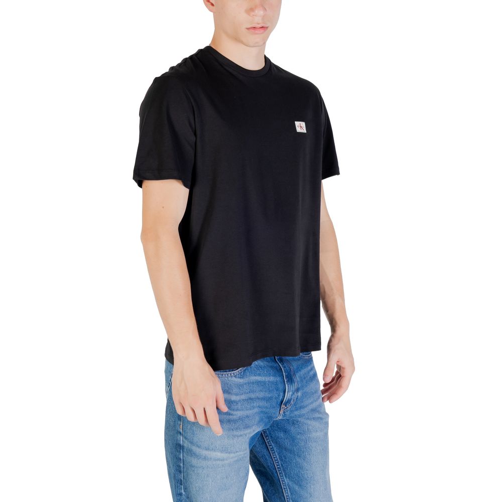 Calvin Klein Jeans Black Cotton T-Shirt - Image 3