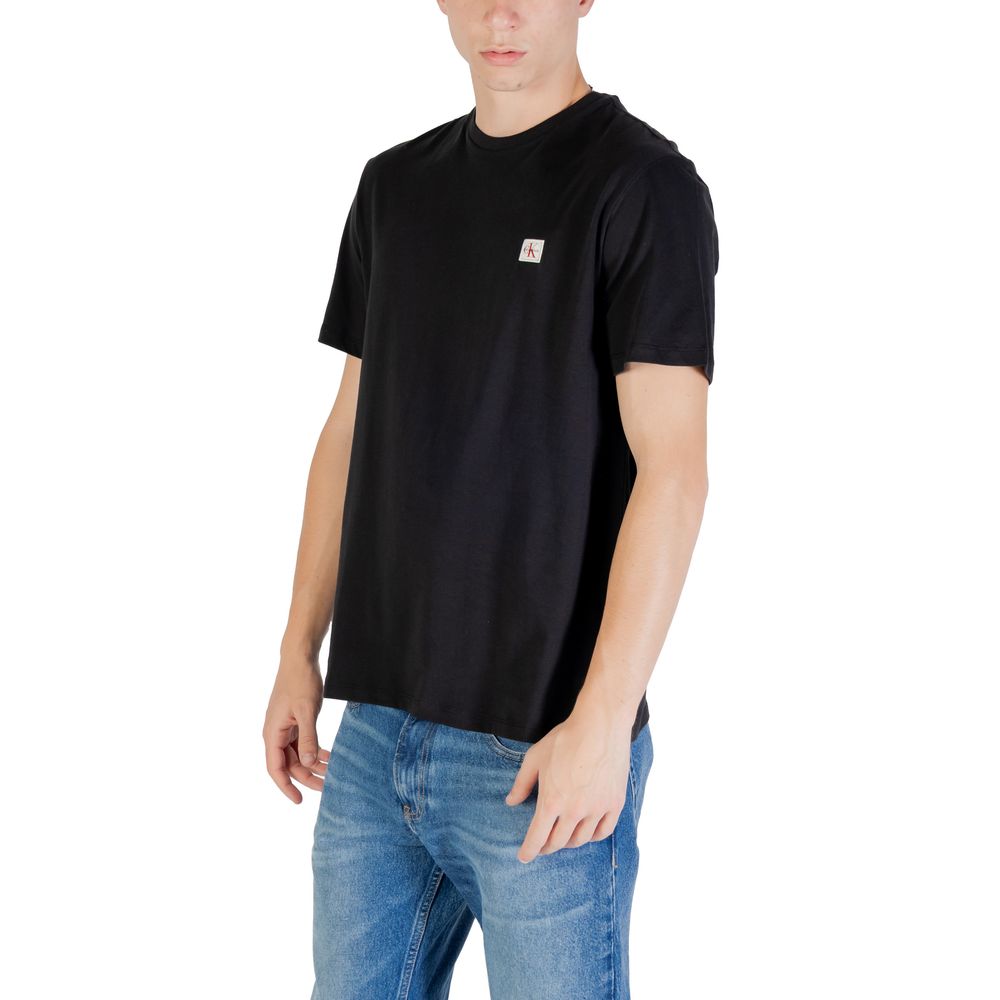 Calvin Klein Jeans Black Cotton T-Shirt - Image 4