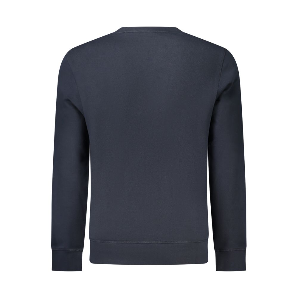 Hugo Boss Blu Cotton Men Sweatshirt - Image 2