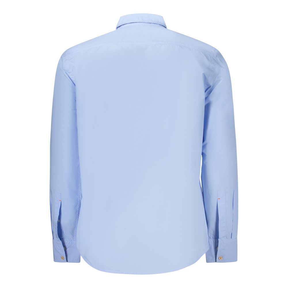 Hugo Boss Azzurro Cotton Men Shirt - Image 2
