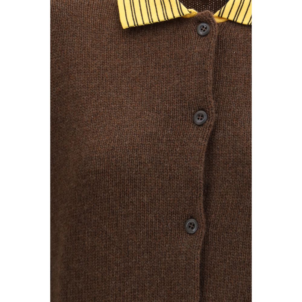 Prada Brown Cashmere Cardigan - Image 3