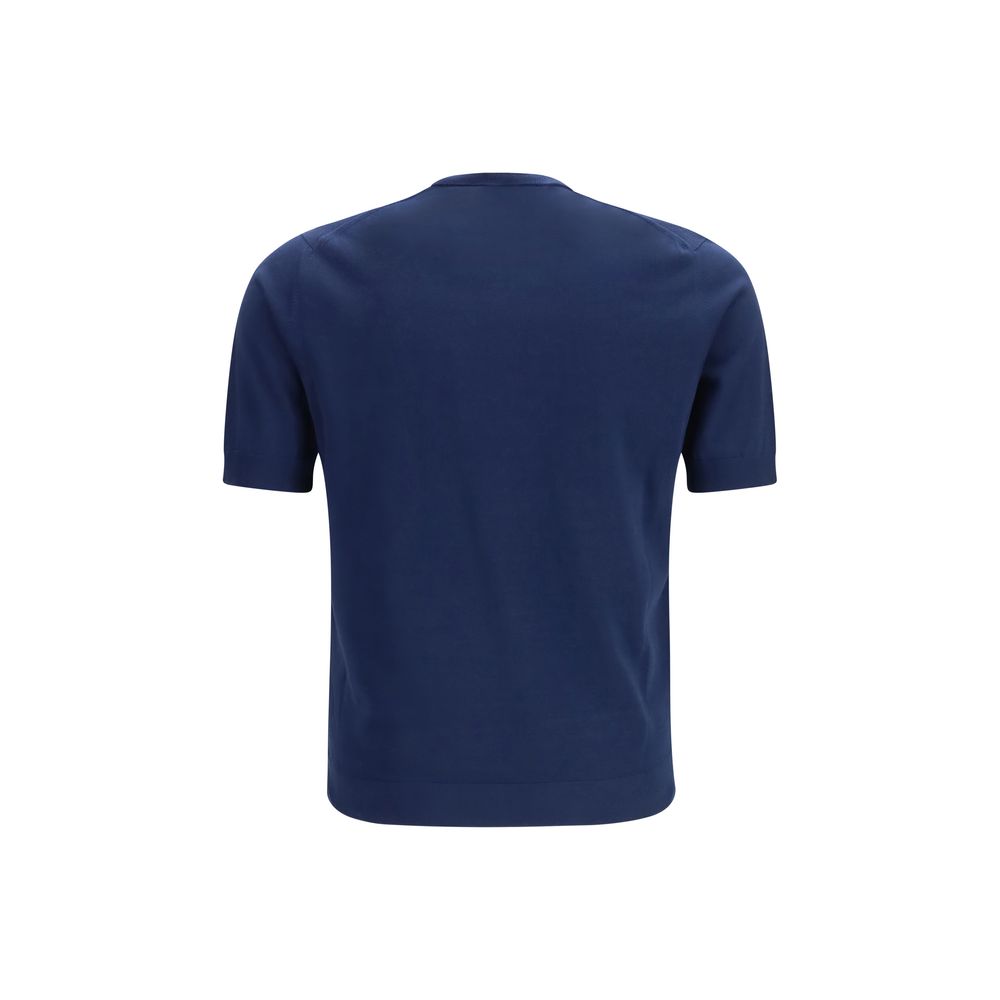 Prada Blue Cotton T-Shirt - Image 2