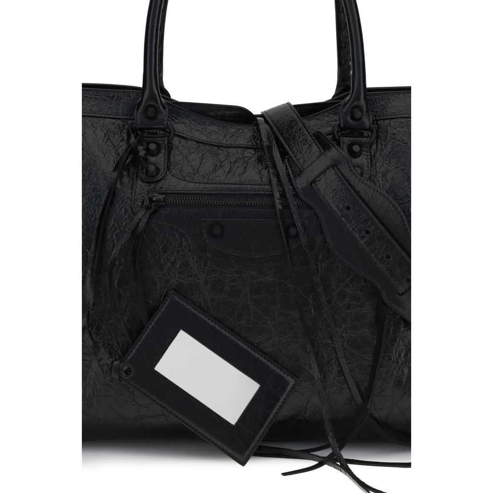 Balenciaga Black Lamb Ovis Aries Aries Shoulder Bag - Image 4