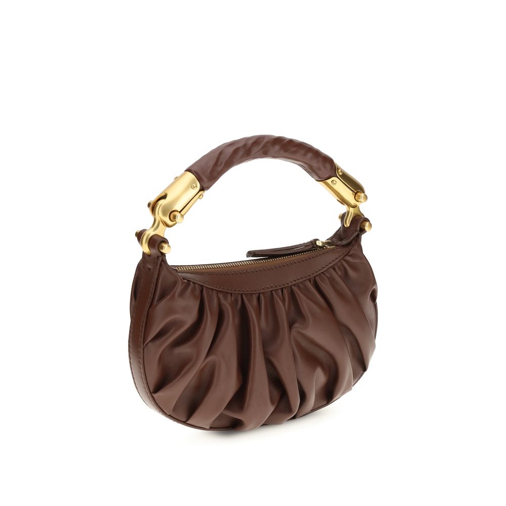 Balmain Brown Calf Leather Bos Taurus Shoulder Bag - Image 3