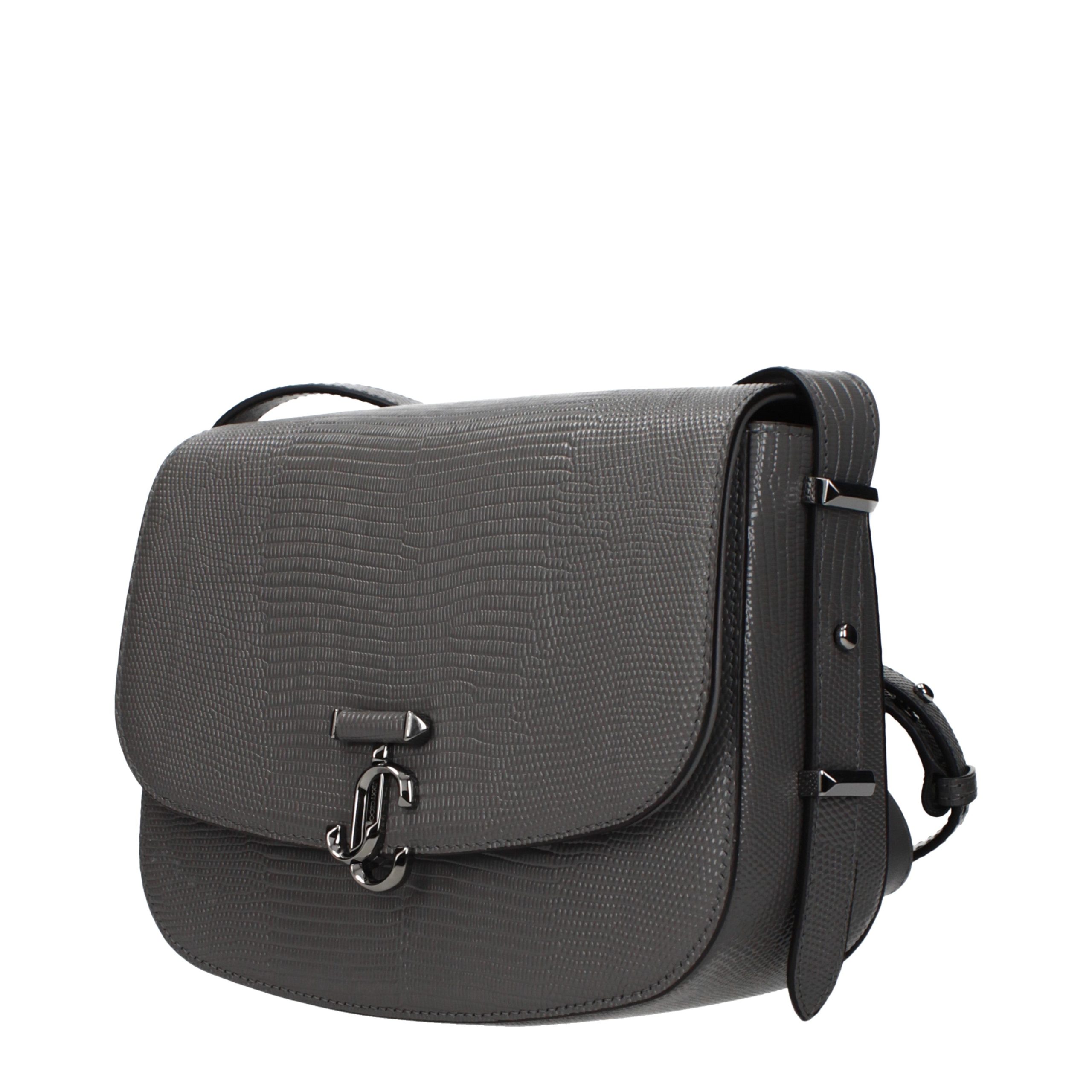 Jimmy Choo Gray Leather Crossbody Bag - Image 2