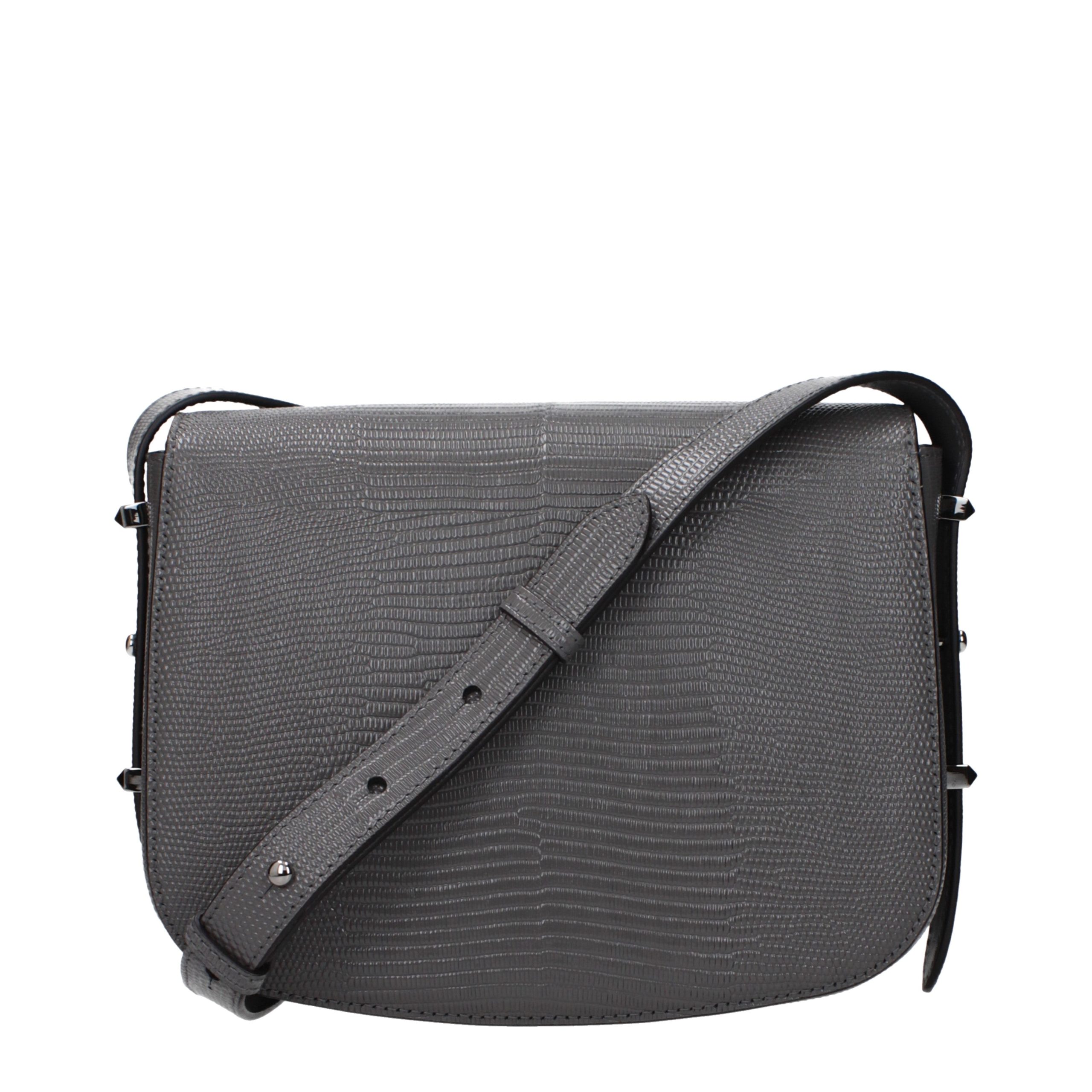 Jimmy Choo Gray Leather Crossbody Bag - Image 3