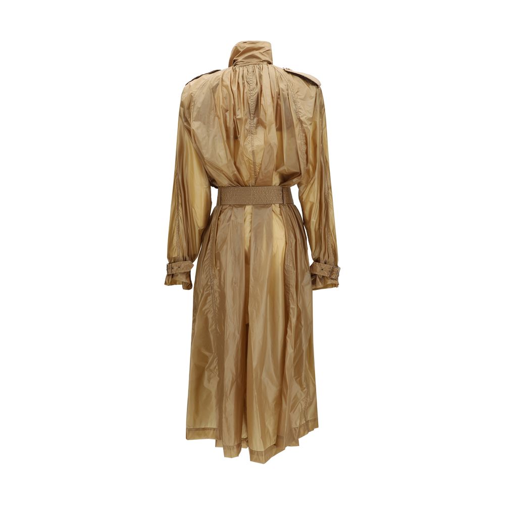 Saint Laurent Beige Polyamide Trench Coat - Image 2
