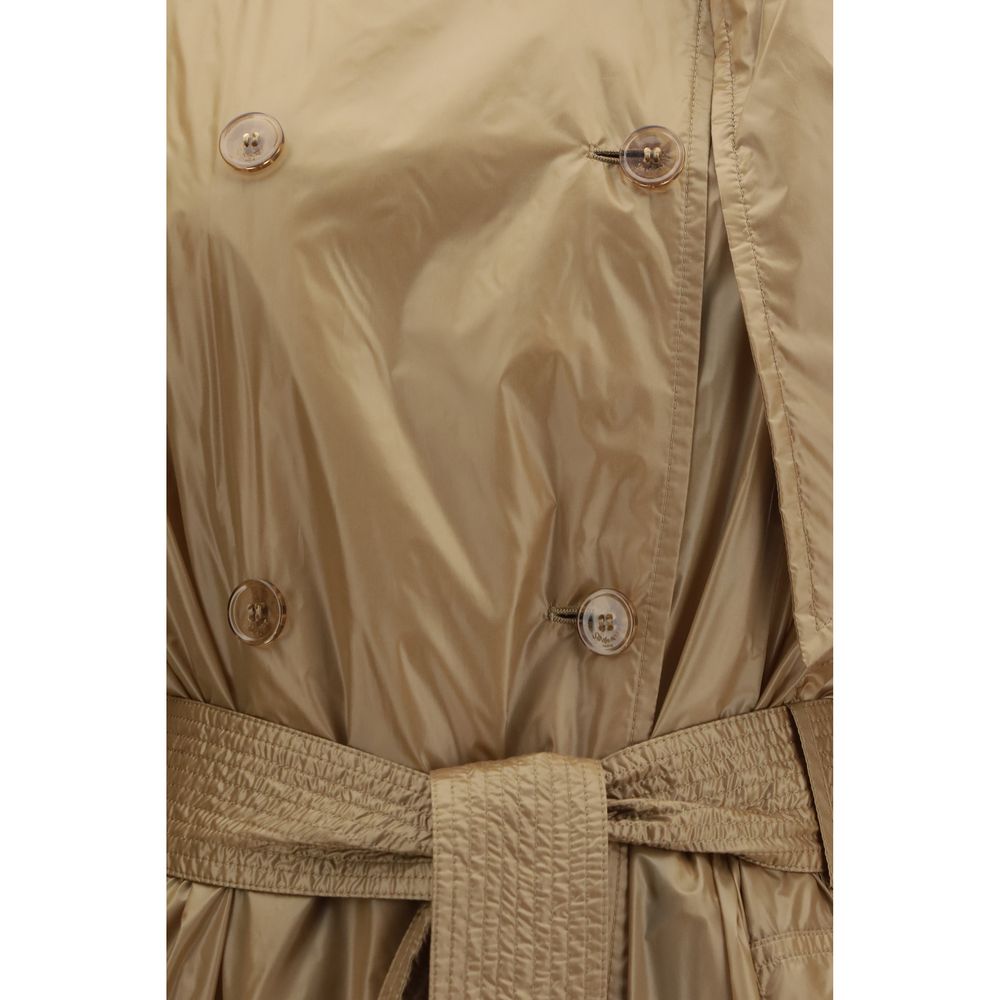 Saint Laurent Beige Polyamide Trench Coat - Image 3
