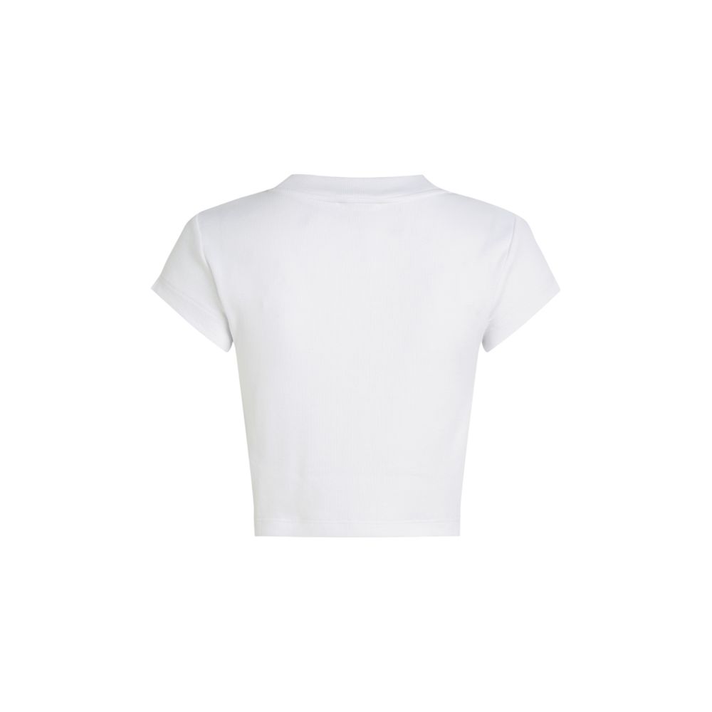 Calvin Klein Jeans White Cotton T-Shirt - Image 2