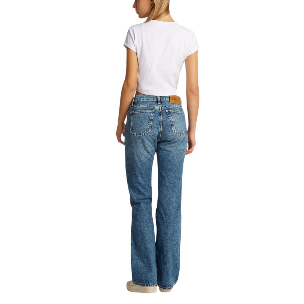 Calvin Klein Jeans White Cotton T-Shirt - Image 5