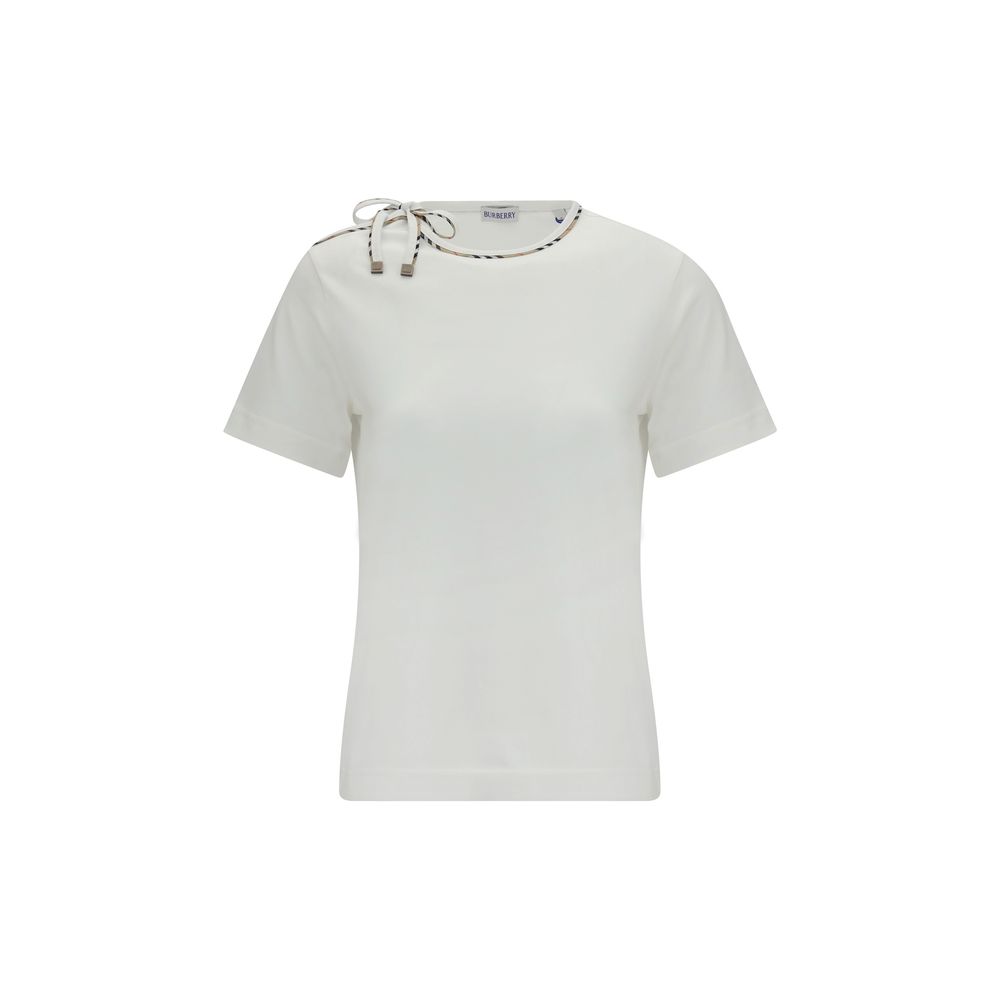 Burberry White Cotton T-Shirt