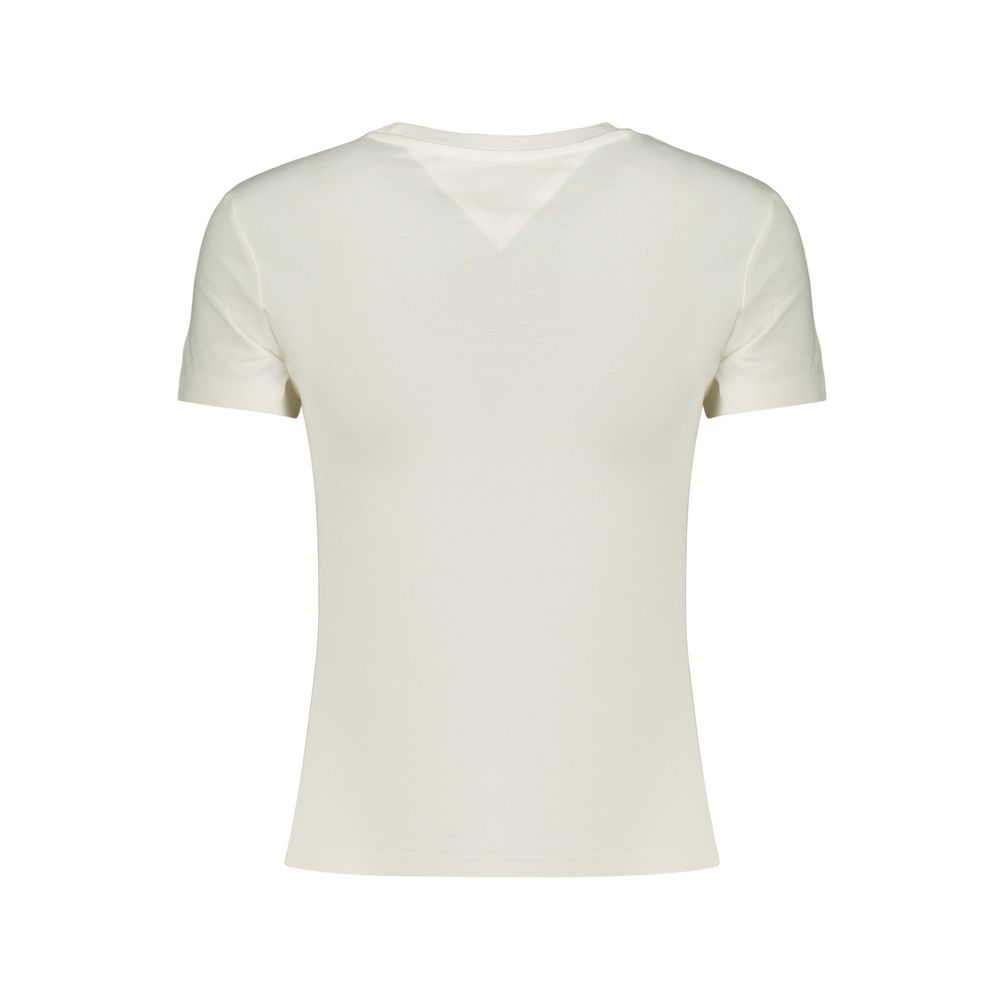 Tommy Hilfiger White Cotton Women's T-Shirt - Image 2