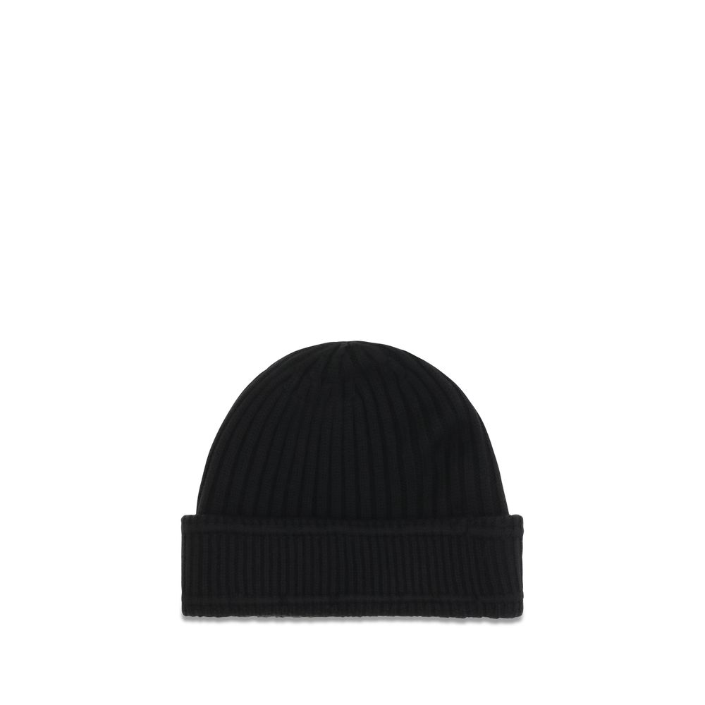 Burberry Black Wool Oves Aries Beanie - Image 2