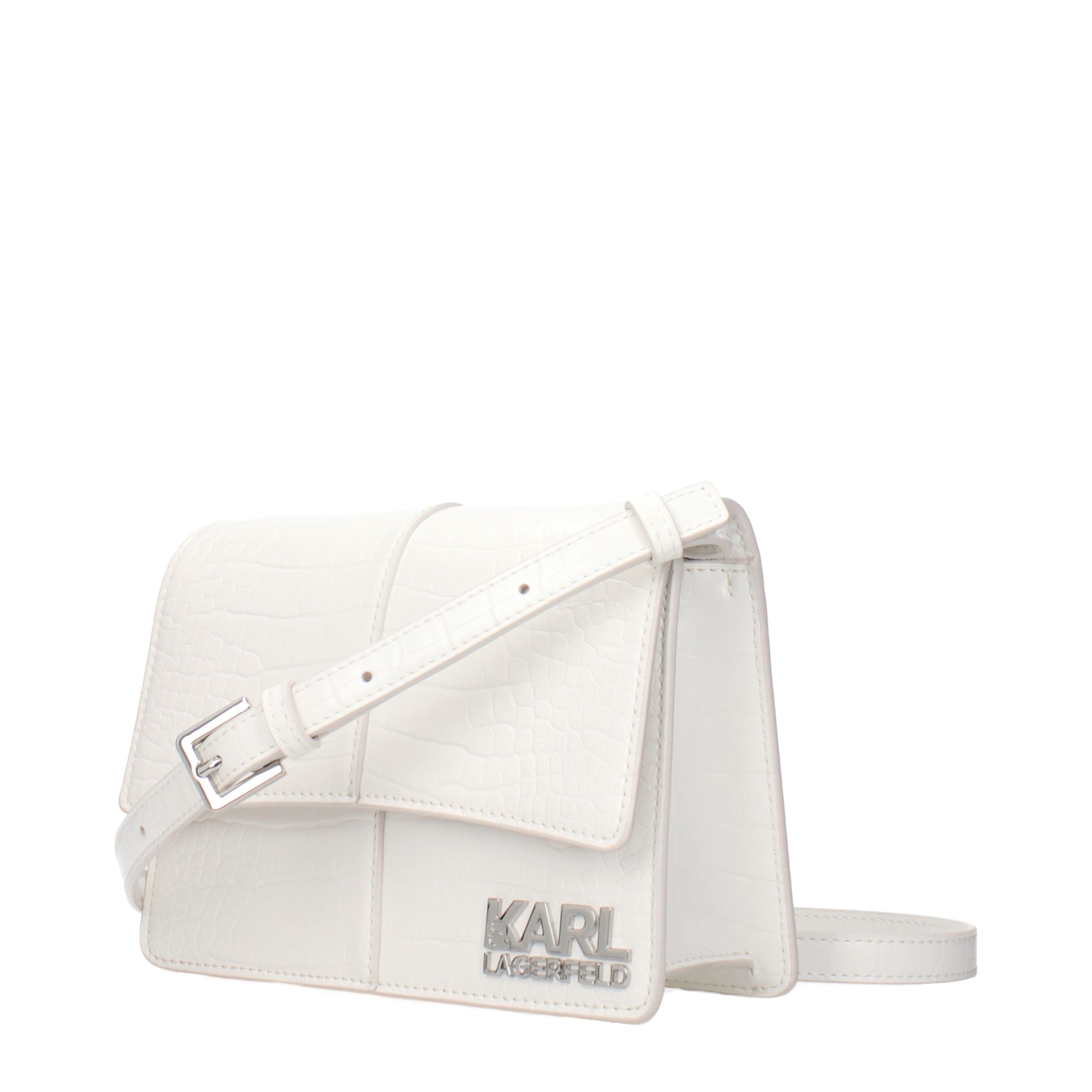 Karl Lagerfeld White Polyethylene Crossbody Bag - Image 2