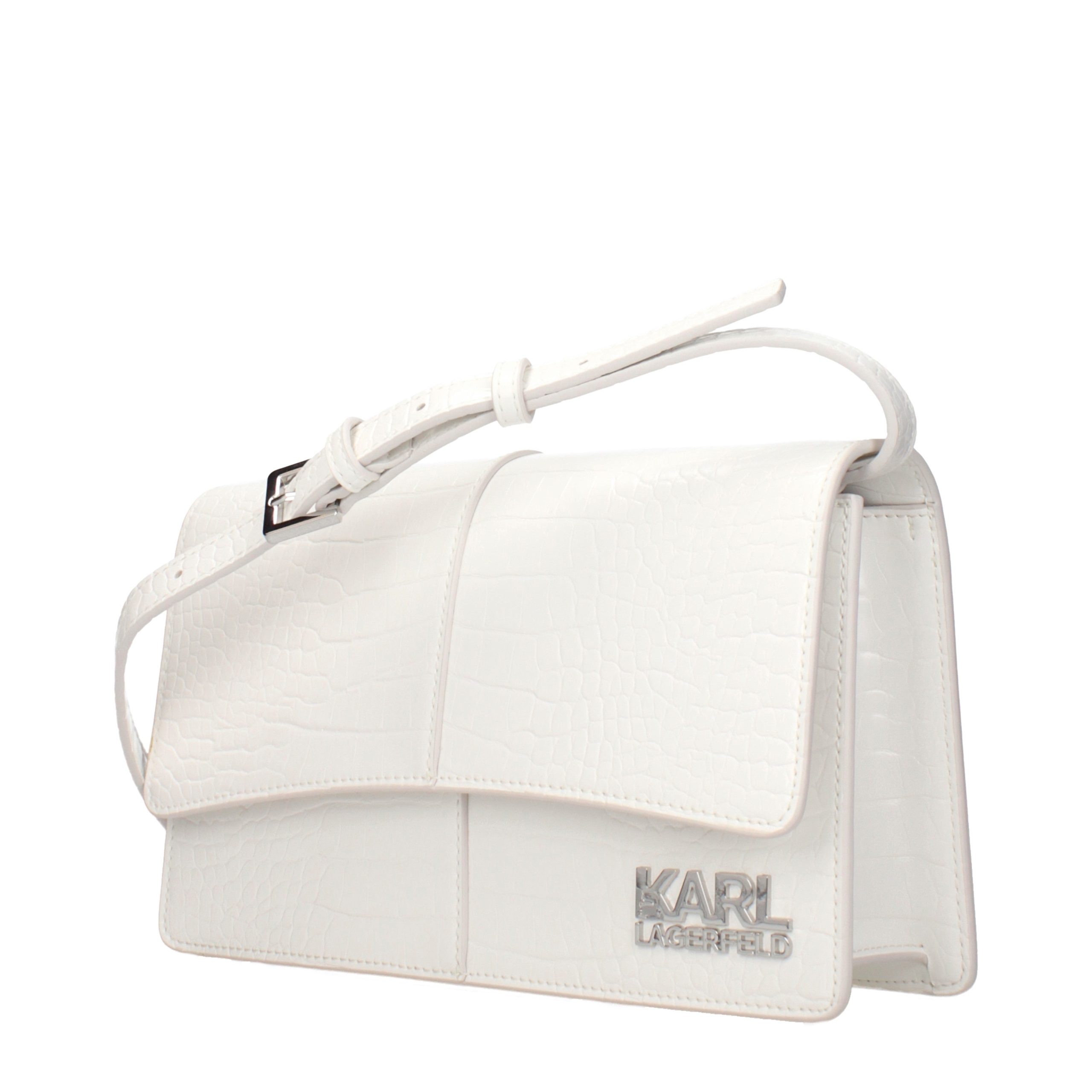 Karl Lagerfeld White Polyethylene Crossbody Bag - Image 2
