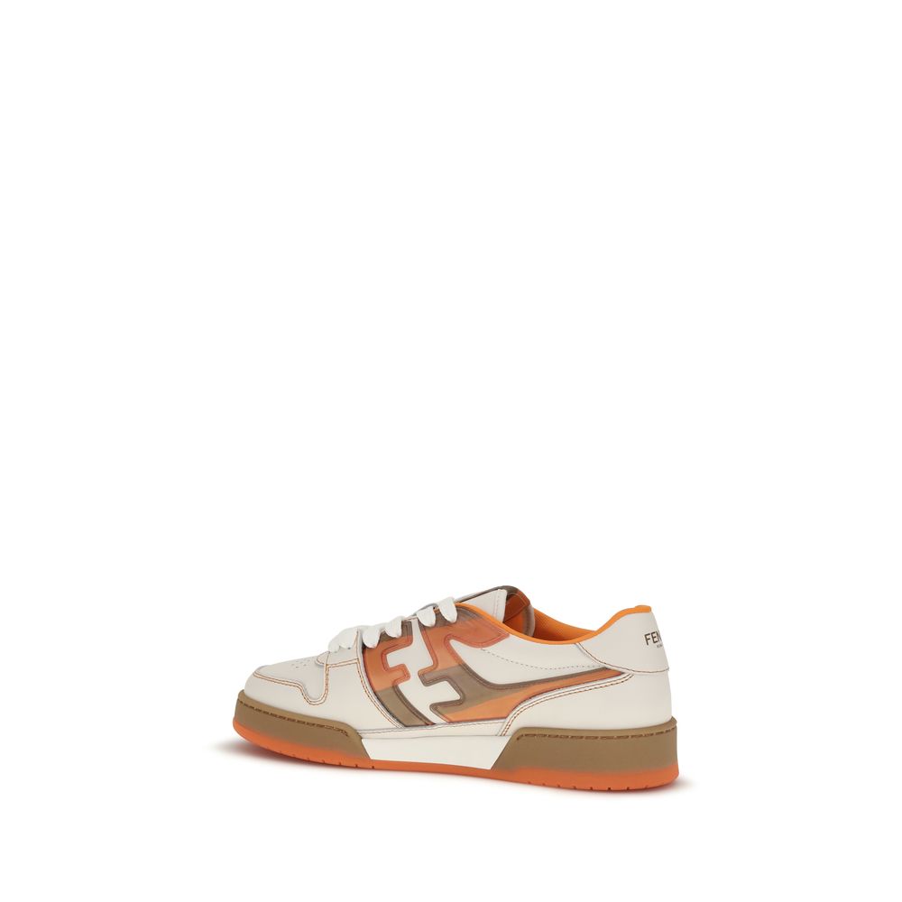 Fendi Multicolor Leather Athletic Sneakers - Image 3