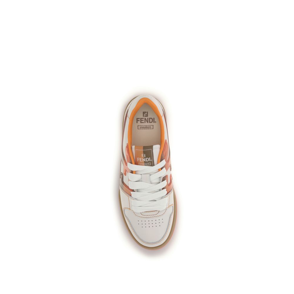 Fendi Multicolor Leather Athletic Sneakers - Image 4