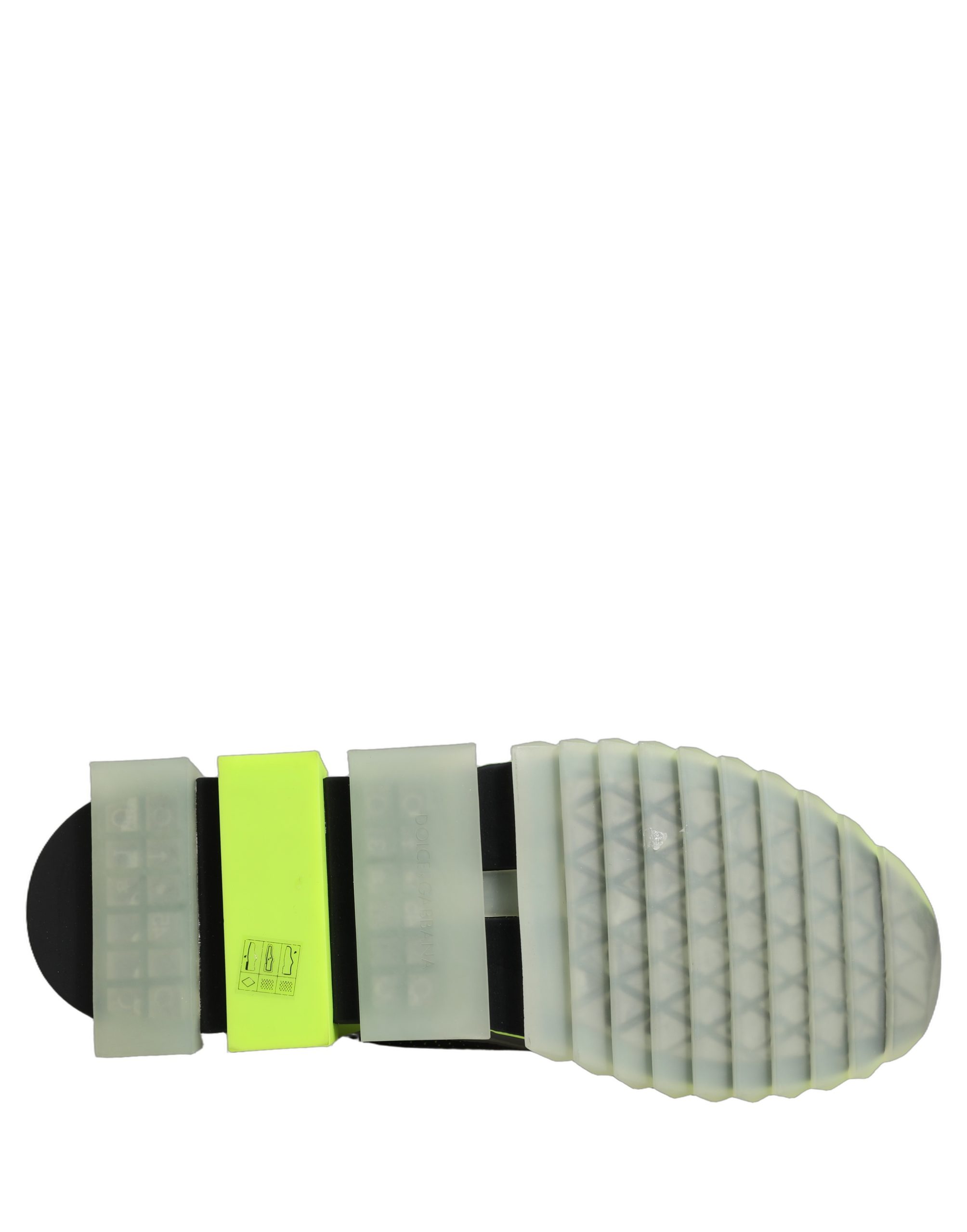 Dolce & Gabbana Black Green Sorrento Low Top Sneakers Shoes - Image 2