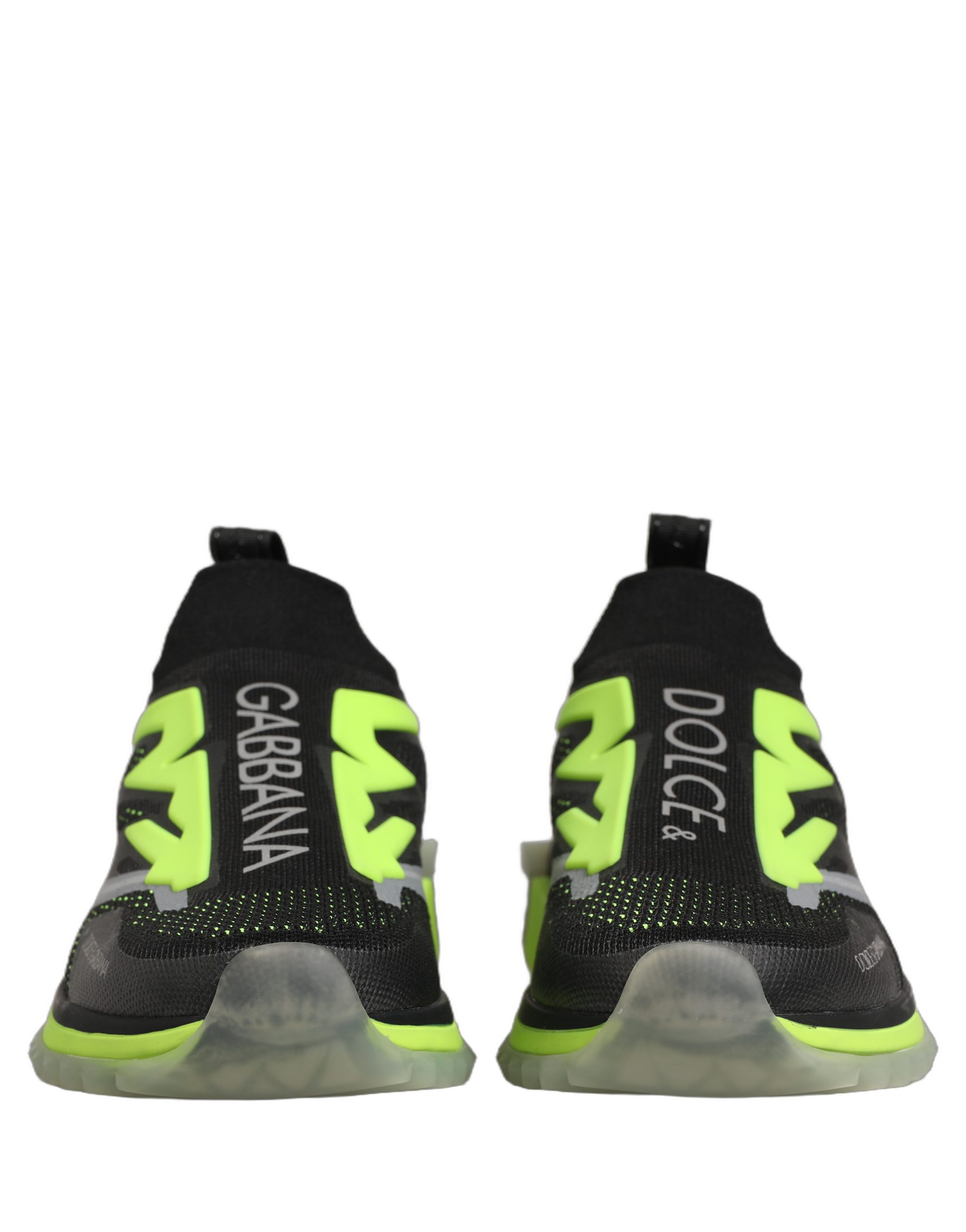 Dolce & Gabbana Black Green Sorrento Low Top Sneakers Shoes - Image 5