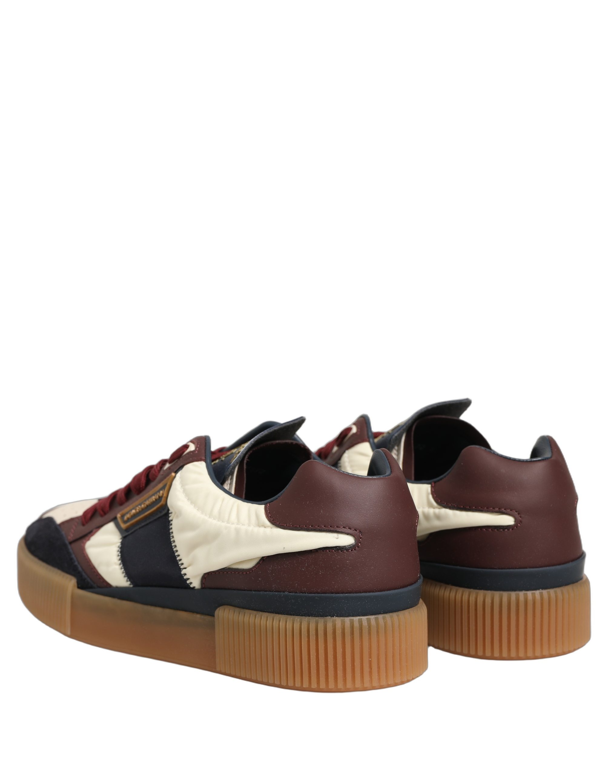 Dolce & Gabbana Multicolor Leather MIAMI Low Top Men Sneakers Shoes - Image 4