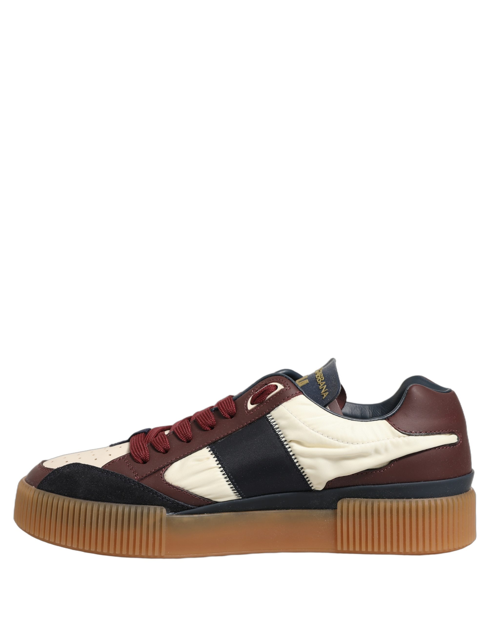 Dolce & Gabbana Multicolor Leather MIAMI Low Top Men Sneakers Shoes - Image 5