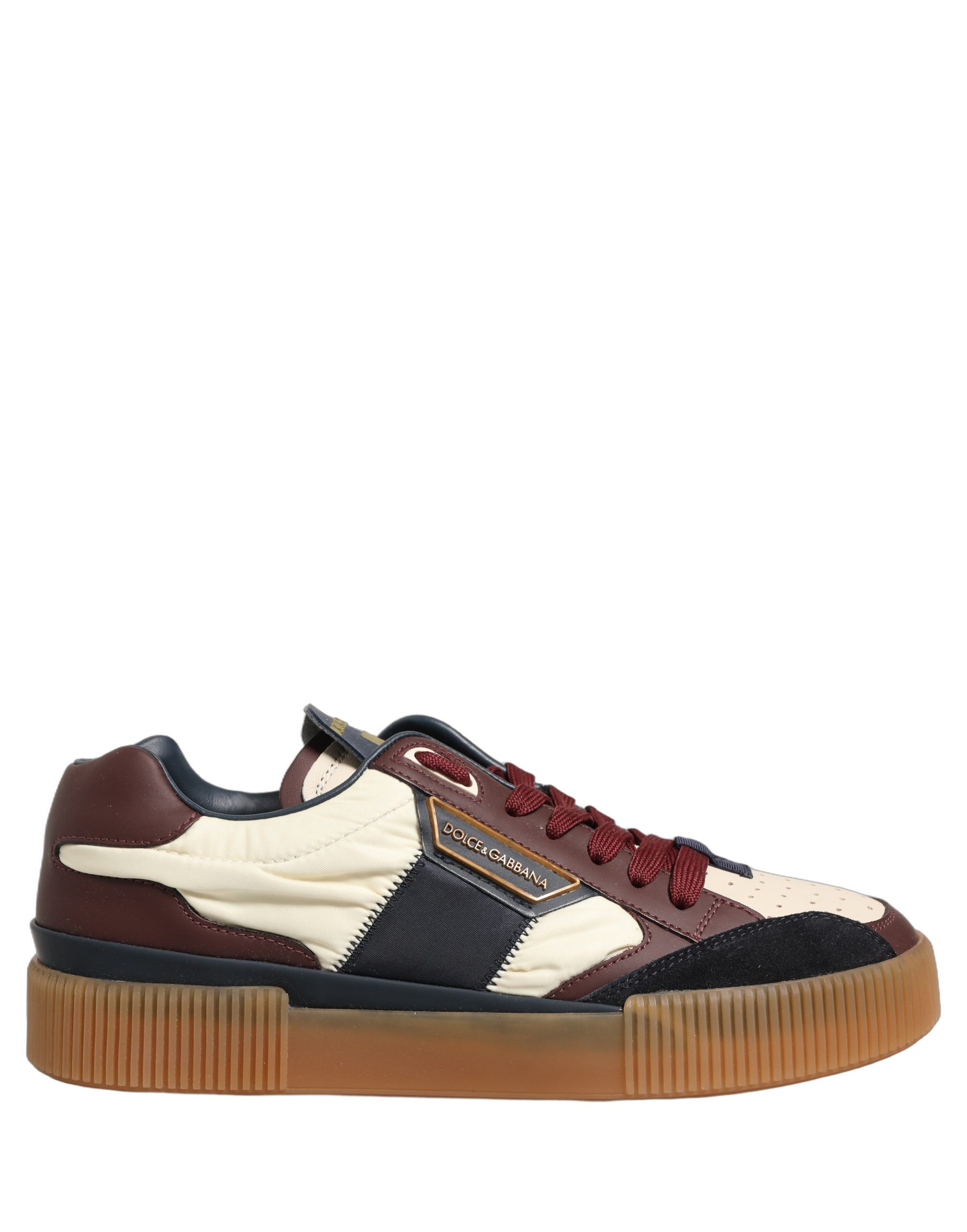 Dolce & Gabbana Multicolor Leather MIAMI Low Top Men Sneakers Shoes - Image 7