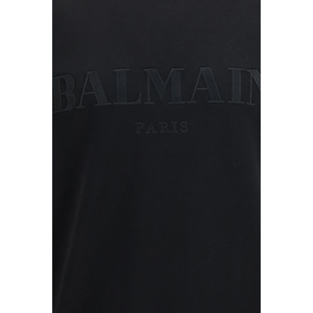Balmain Black Cotton Sweatshirt - Image 3