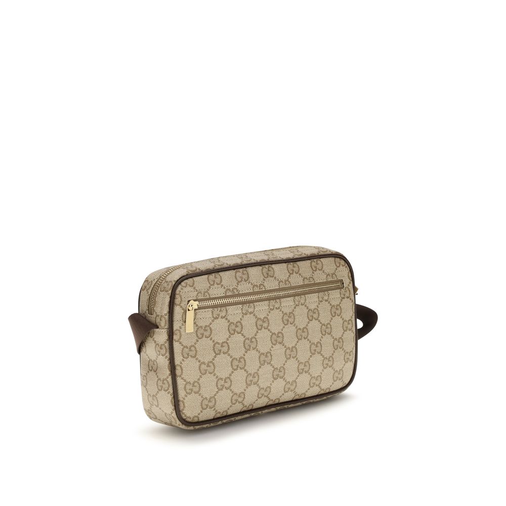 Gucci Beige Cotton Shoulder Bag - Image 3