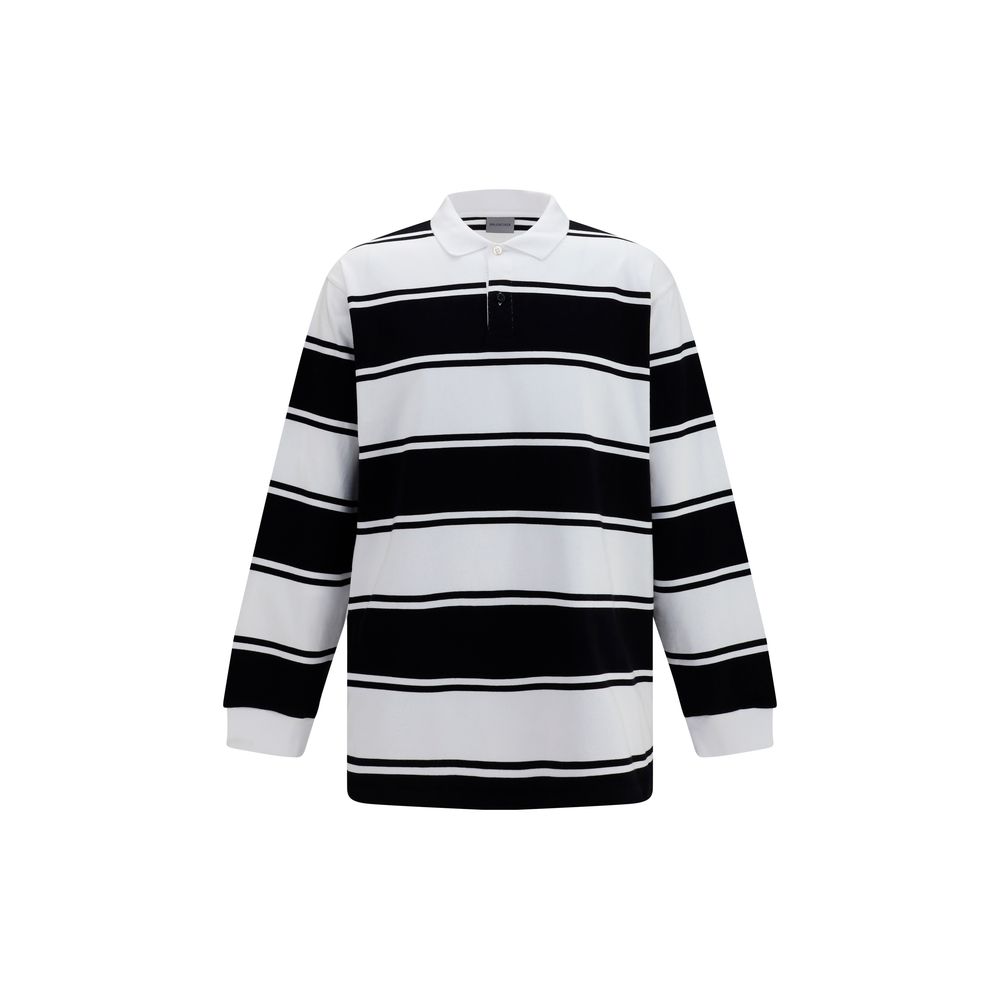 Balenciaga White Cotton Polo Shirt