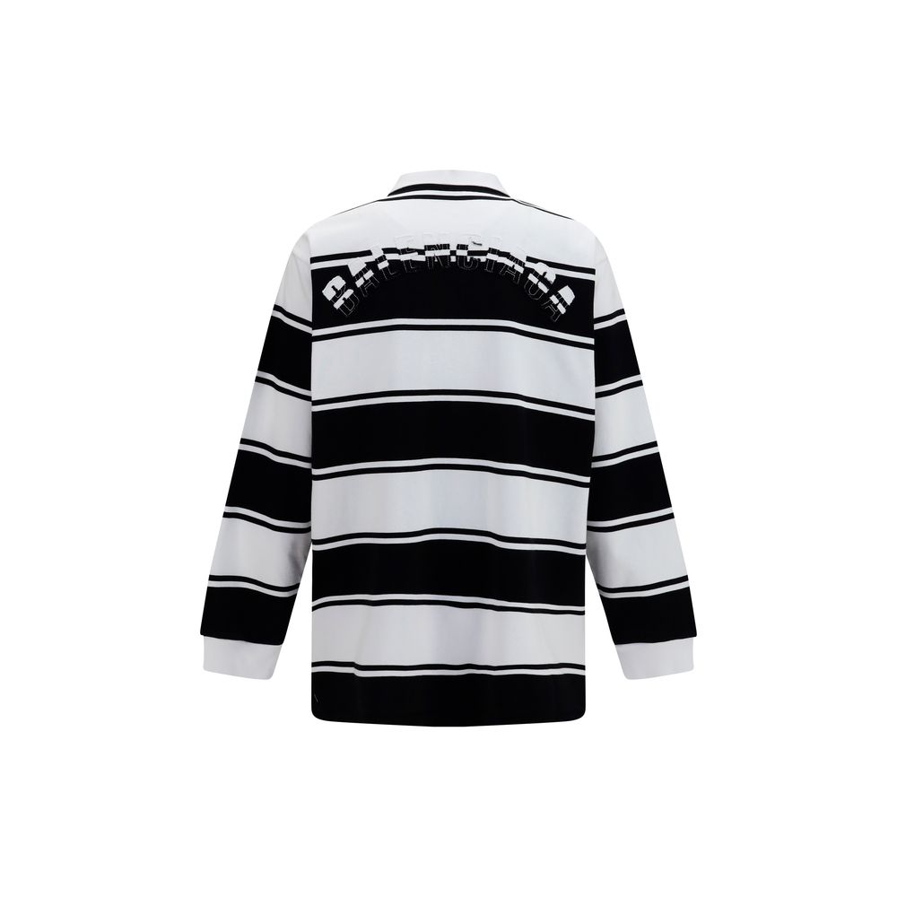 Balenciaga White Cotton Polo Shirt - Image 2