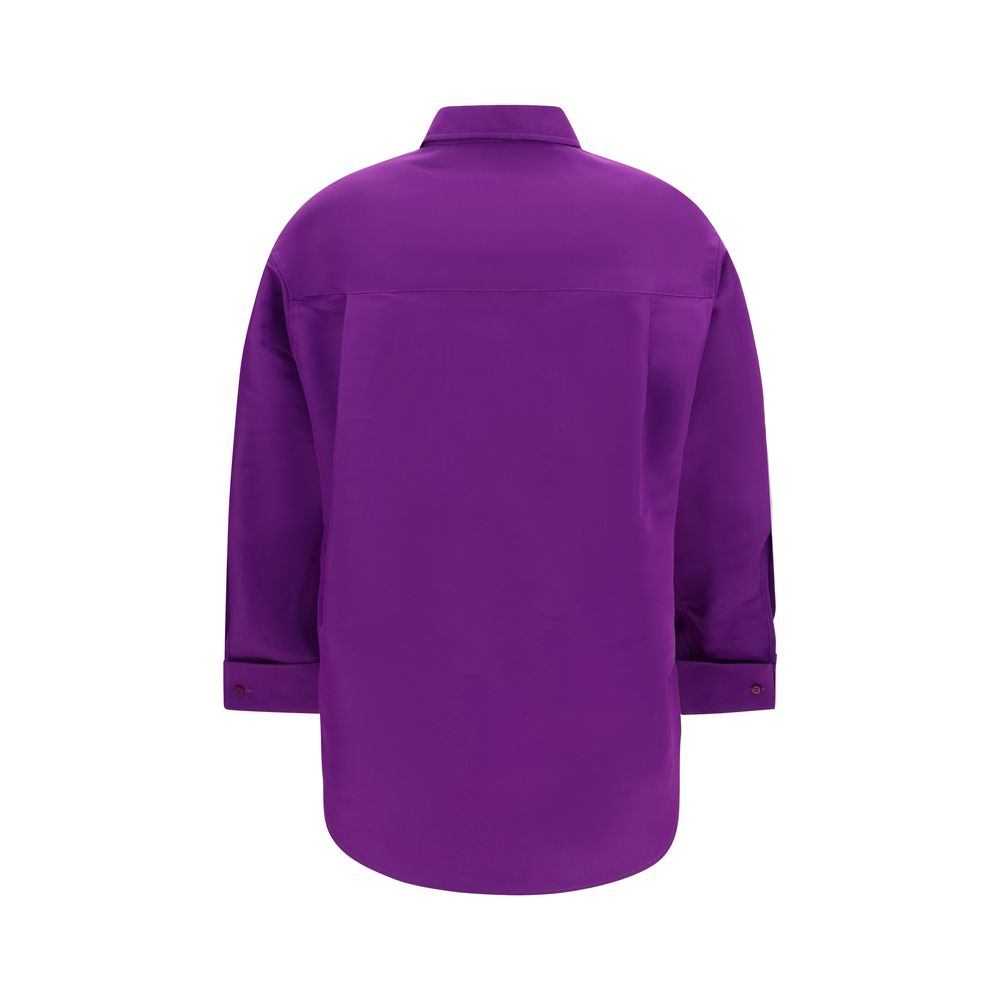 Balenciaga Purple Cotton Shirt - Image 2