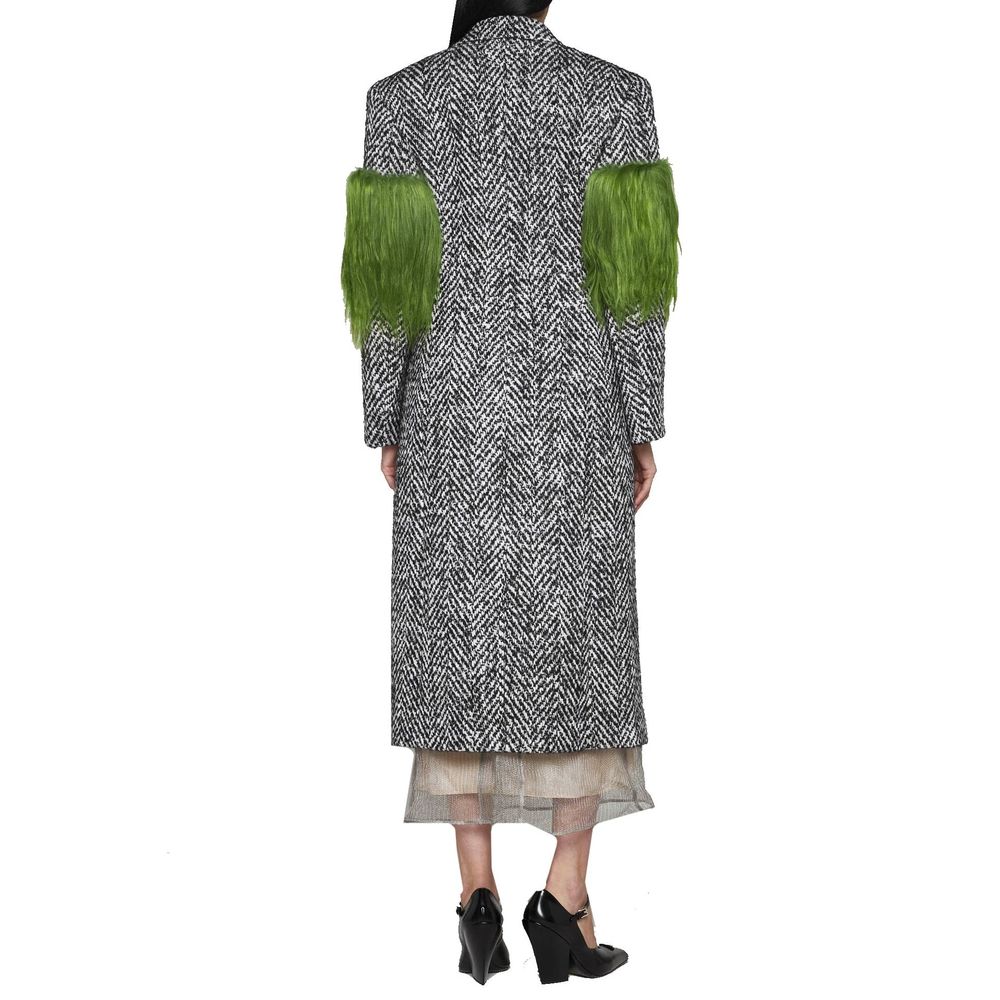 Prada Gray Wool Coat - Image 3