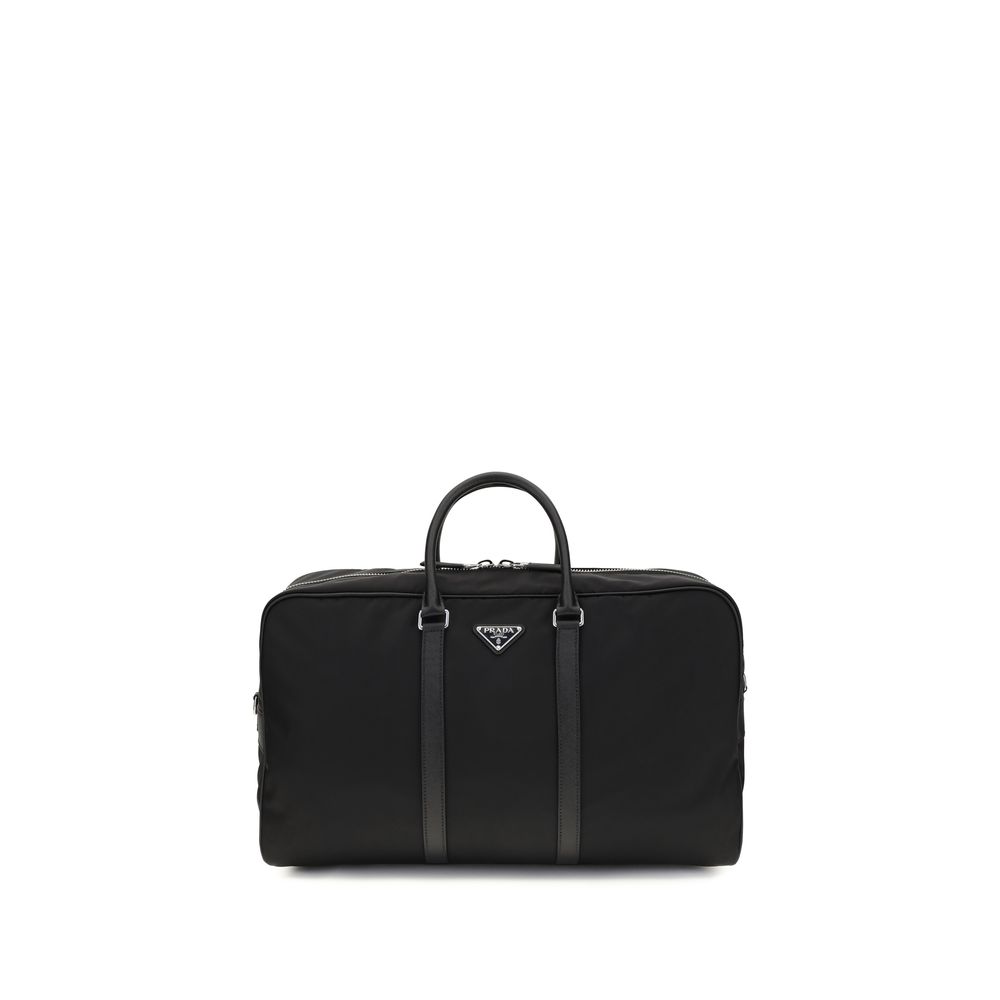 Prada Black Recycled Polyamide Luggage And Travel