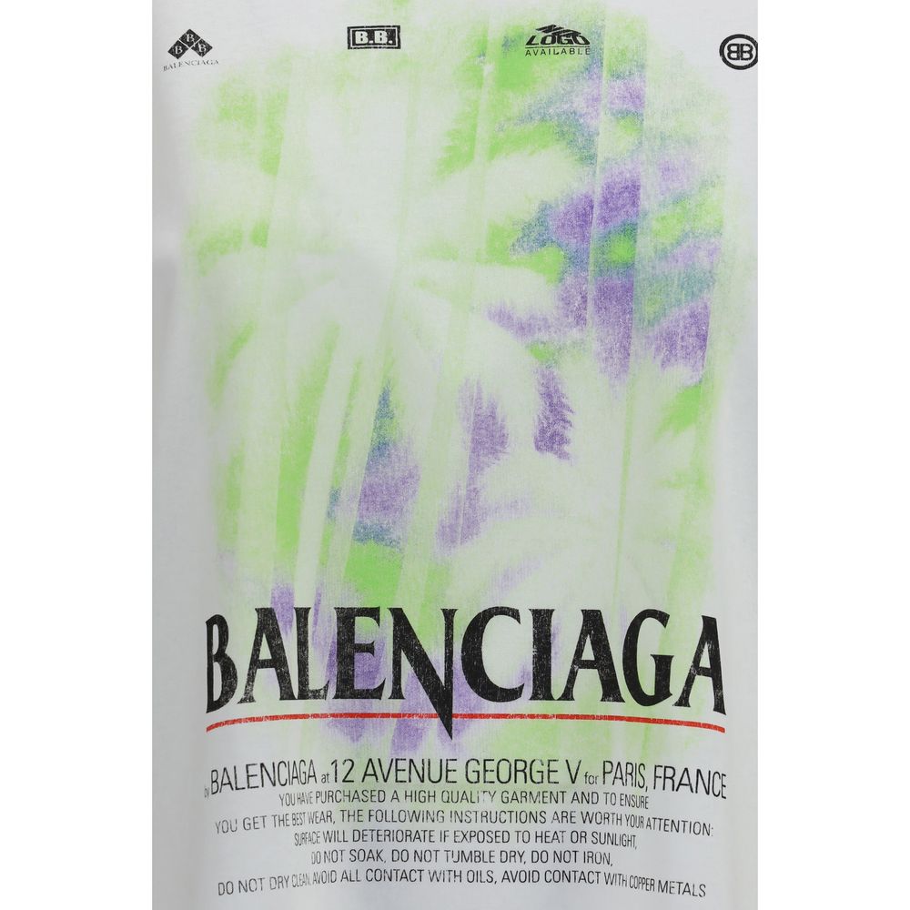 Balenciaga White Cotton T-Shirt - Image 3