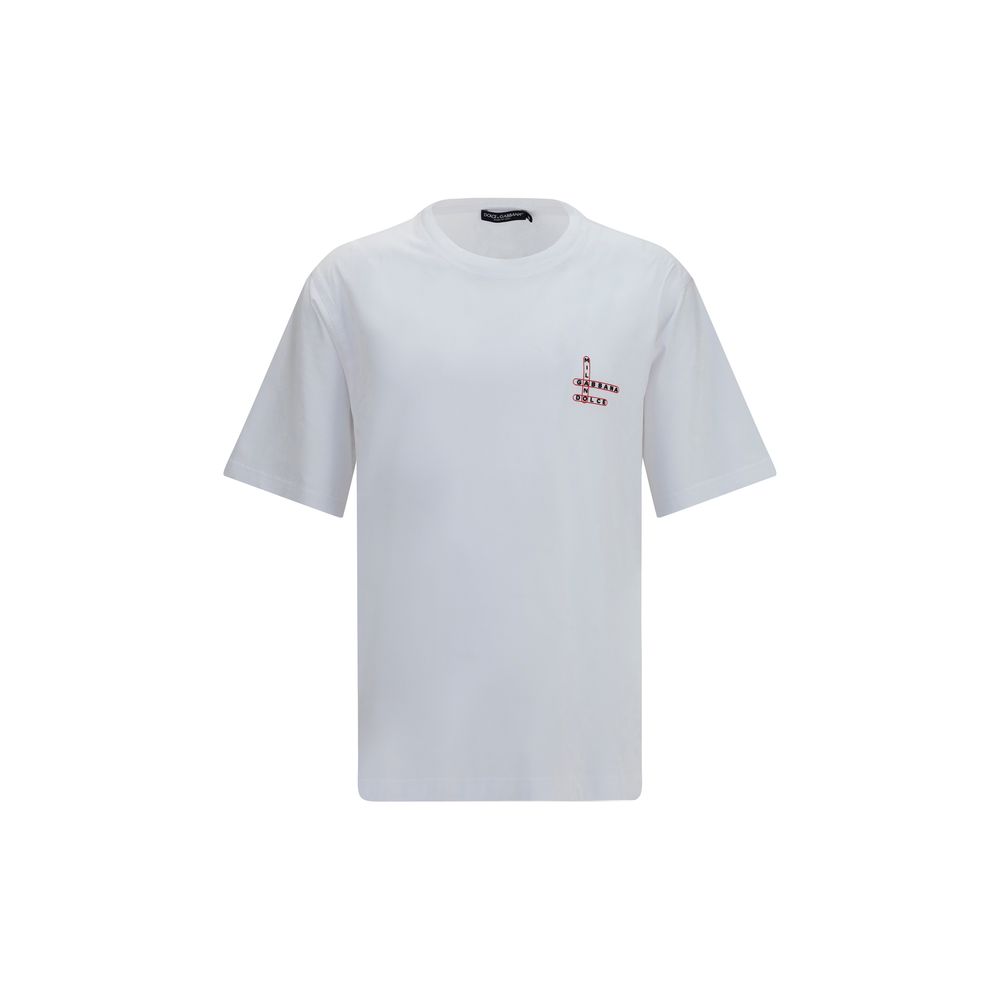 Dolce & Gabbana White Cotton T-Shirt