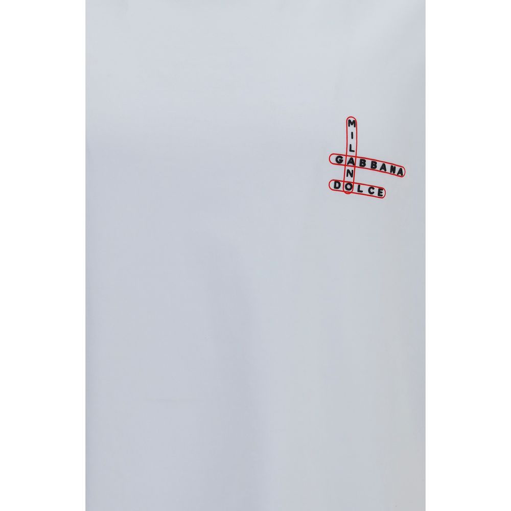 Dolce & Gabbana White Cotton T-Shirt - Image 3