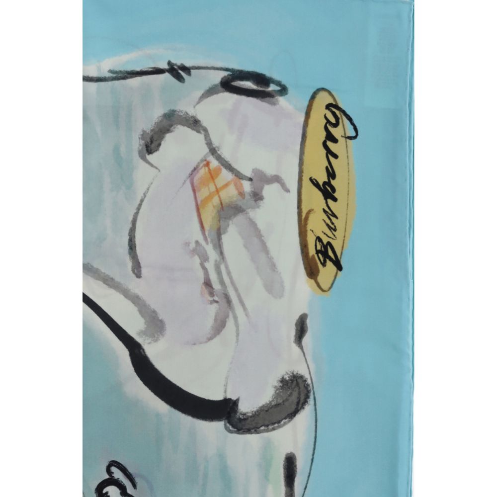 Burberry Multicolor Silk Scarf - Image 3