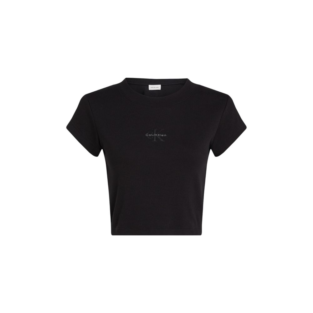 Calvin Klein Jeans Black Cotton T-Shirt - Image 2