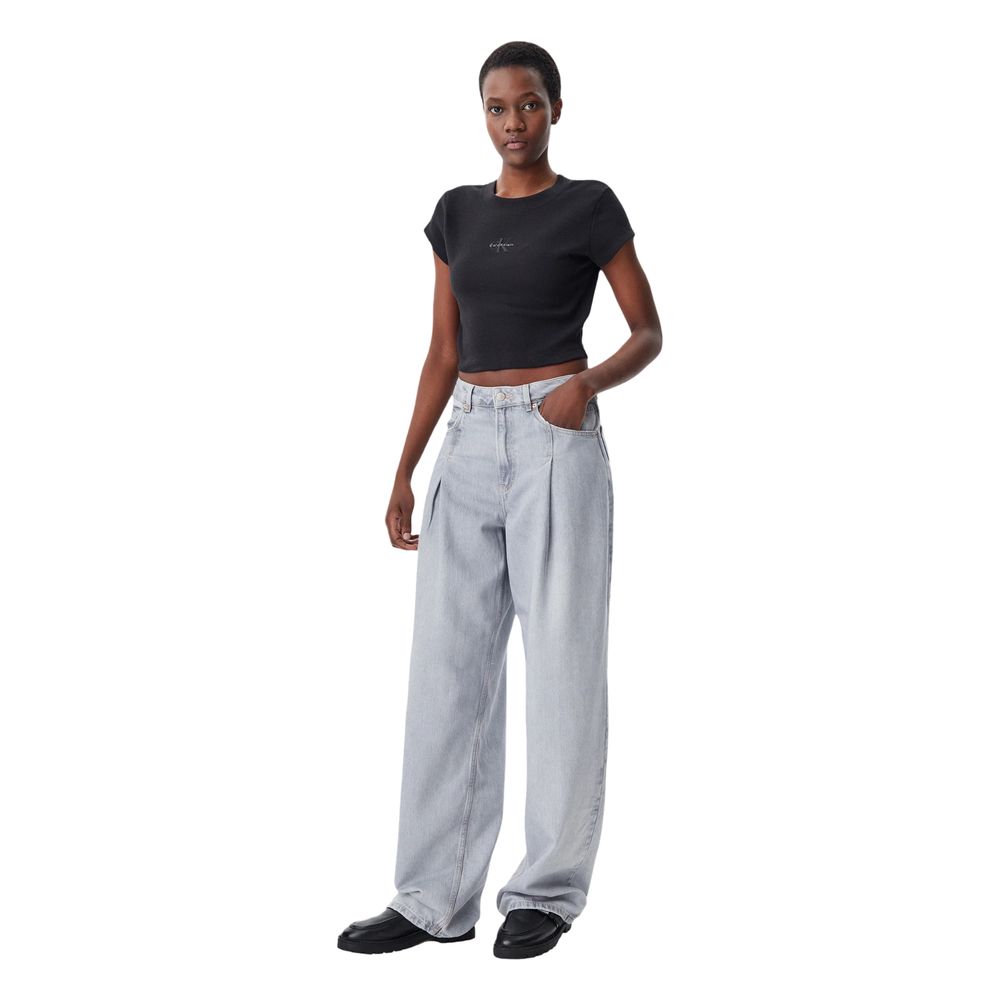 Calvin Klein Jeans Black Cotton T-Shirt - Image 4