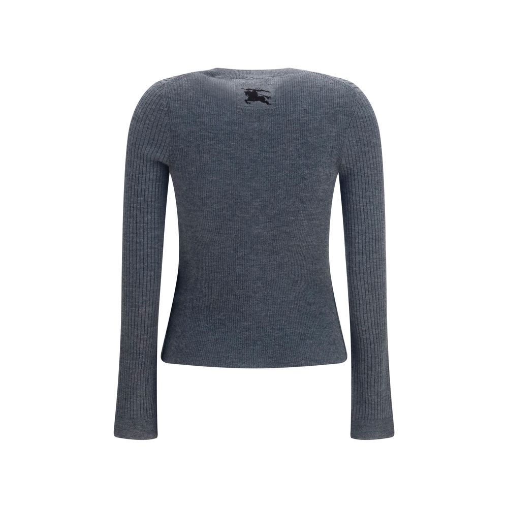 Burberry Gray Cashmere Cardigan - Image 2